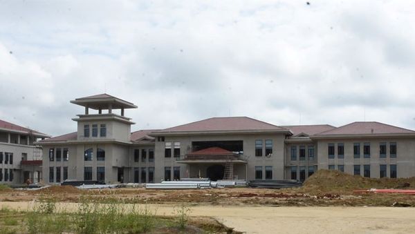 象征缅中友谊的缅甸疾控中心项目已完成约70%的工程