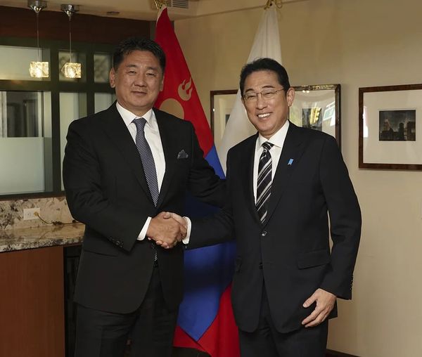 日本宣传岸田争取到蒙古国对核污染水排海理解，日网友：那是内陆国