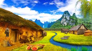 《记忆里的故乡》（周温馨）