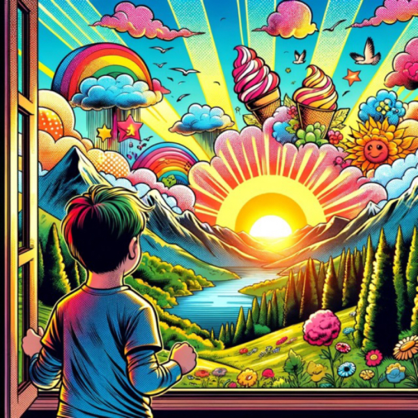 《美丽的日出》（彭门）