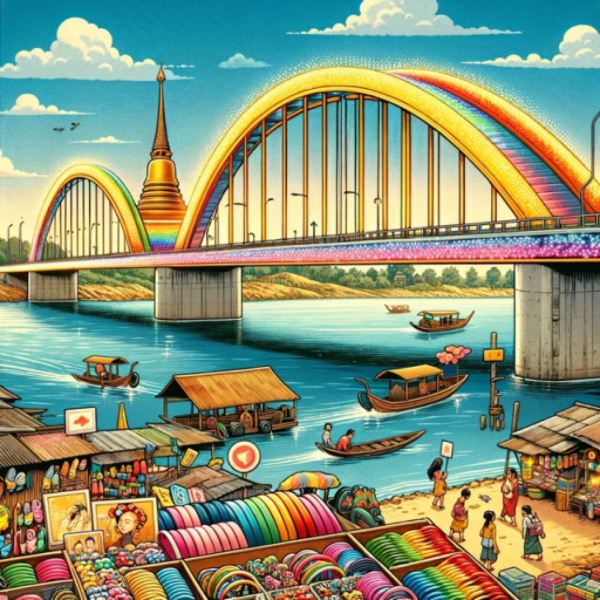 《故乡的彩虹桥》(字明媛)