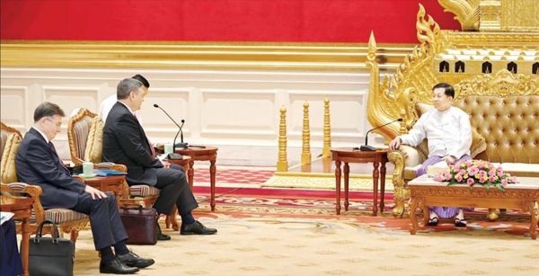 国管会主席与俄罗斯外交部副部长在内比都进行会面