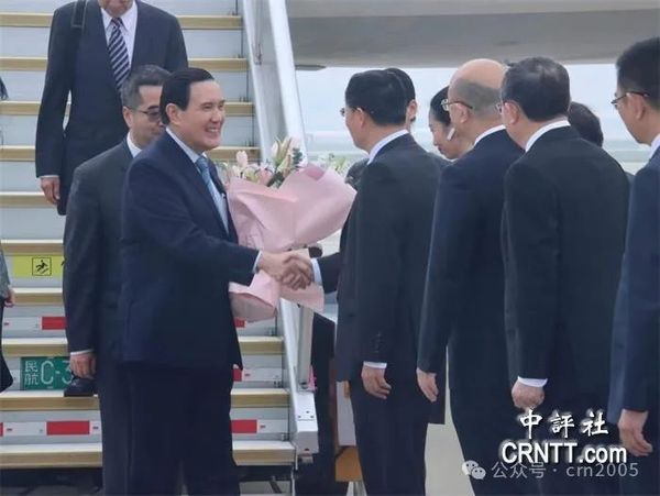 中评现场：马笑容满面 潘贤掌迎接