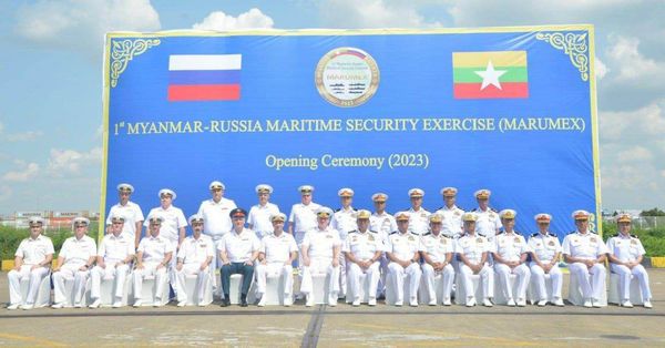 俄缅海军举行第二次联合军演