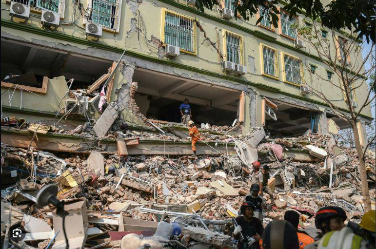 缅甸强震遇难人数已上升至3645人