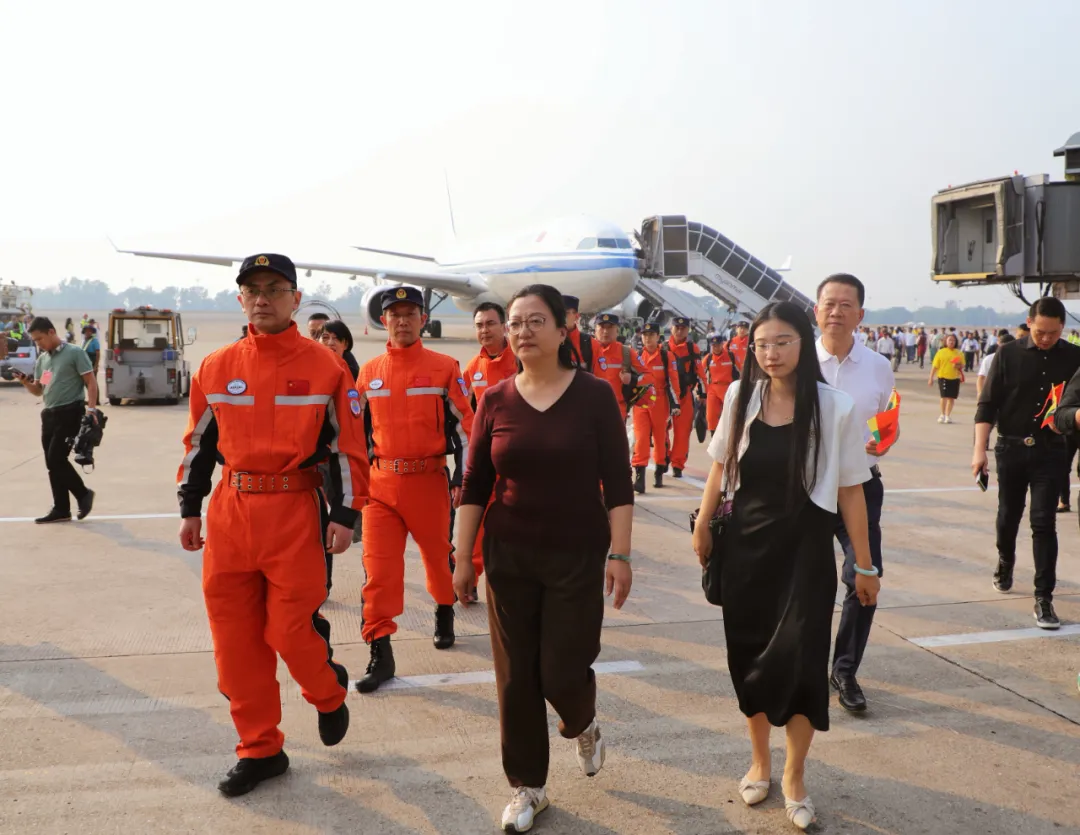 中国驻缅甸使馆向中国救援队伍致感谢信
