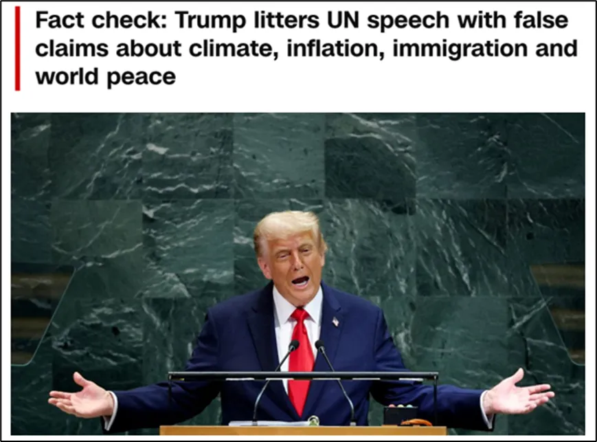 涉及中国！特朗普联大讲完，美媒急了