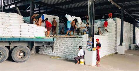 新财年度第三月(2026年6月)缅甸向国外出口大米碎米22万多吨